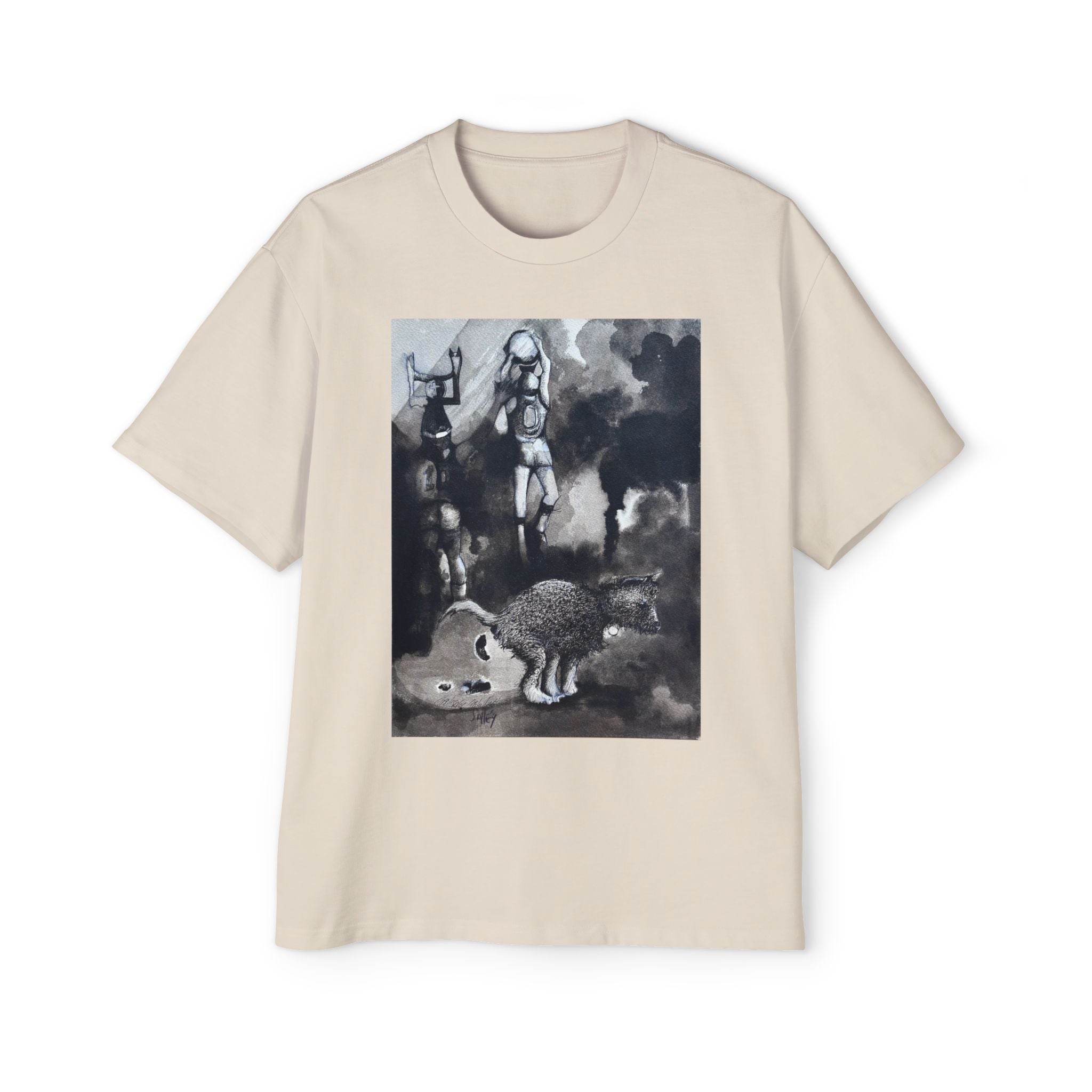 BRONX DOG | Vintage Monochrome Animal Illustration