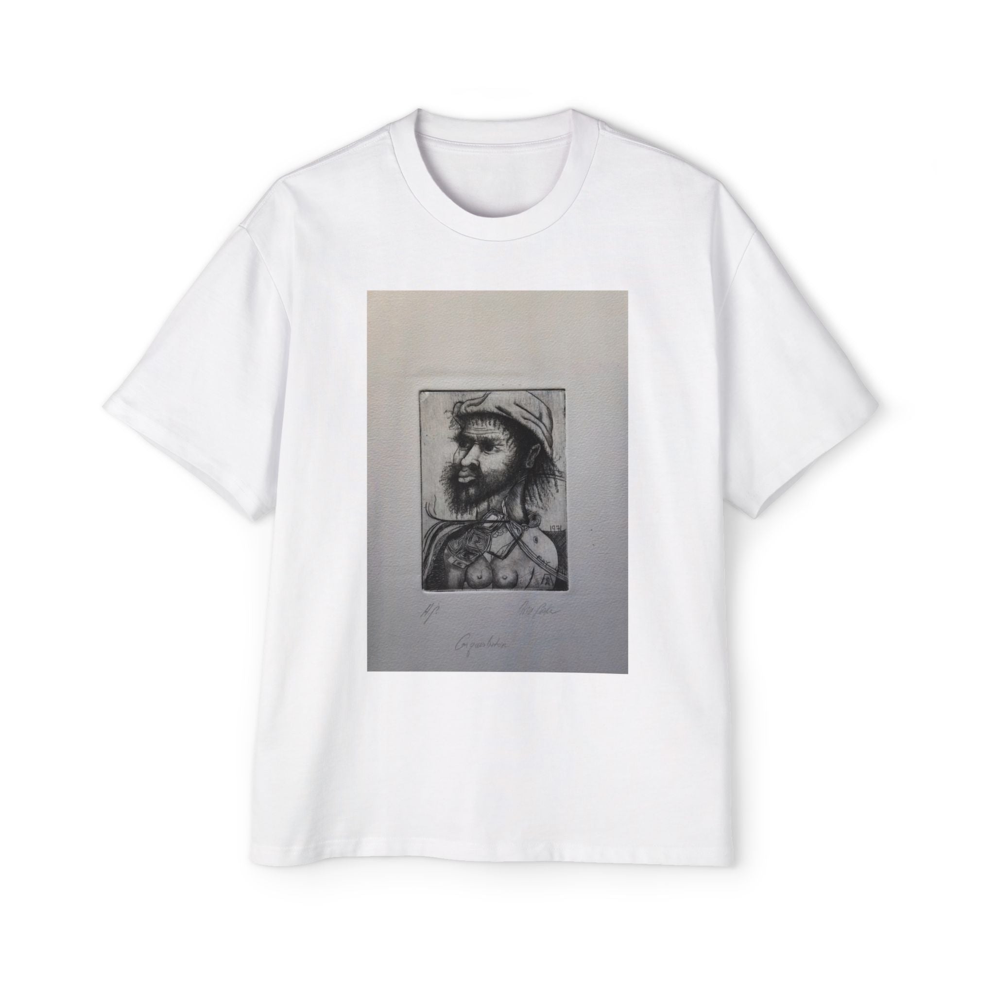 CONQUISTADOR | Vintage Charcoal Drawing, Men's T-Shirt