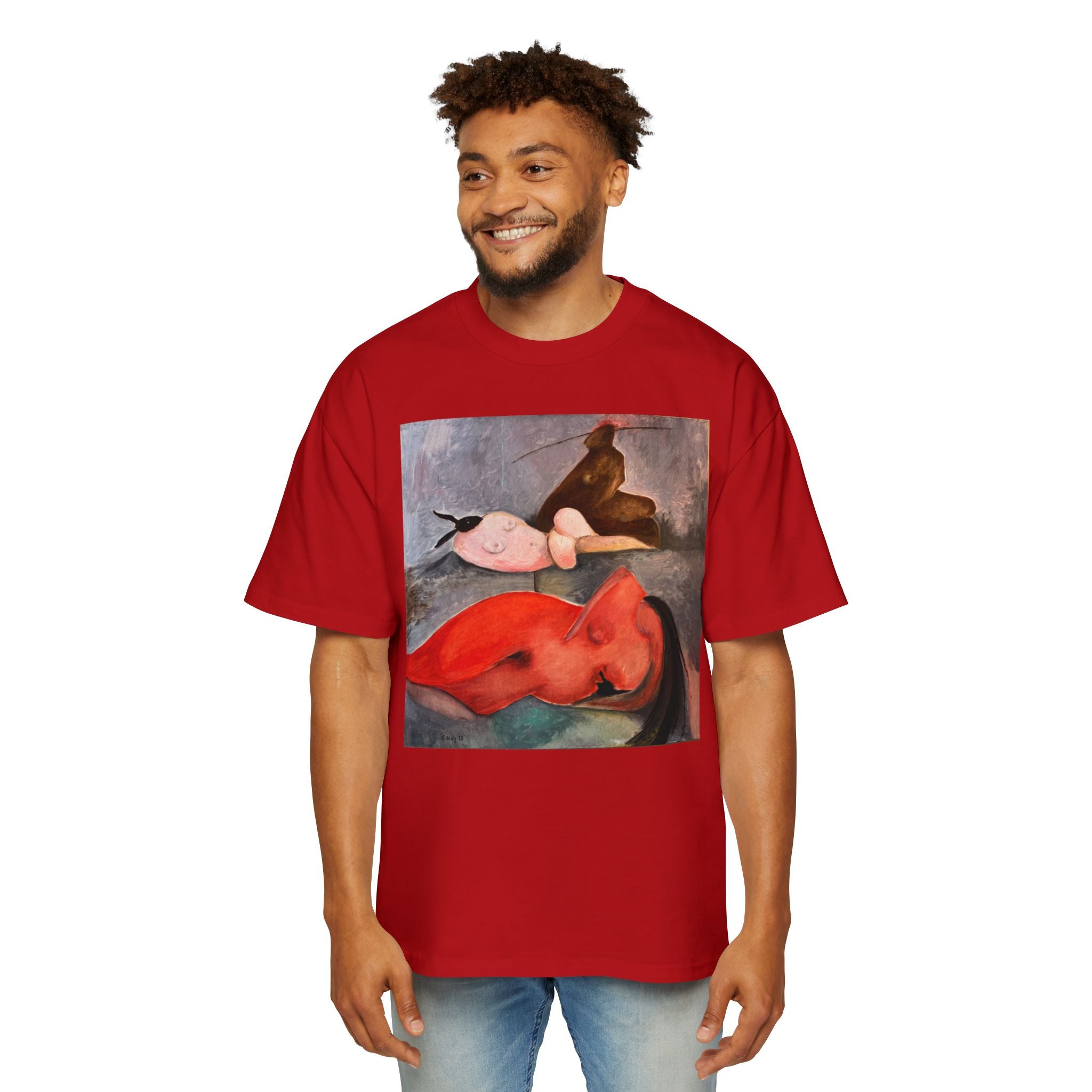 RED| Surreal Red and Pink Figures