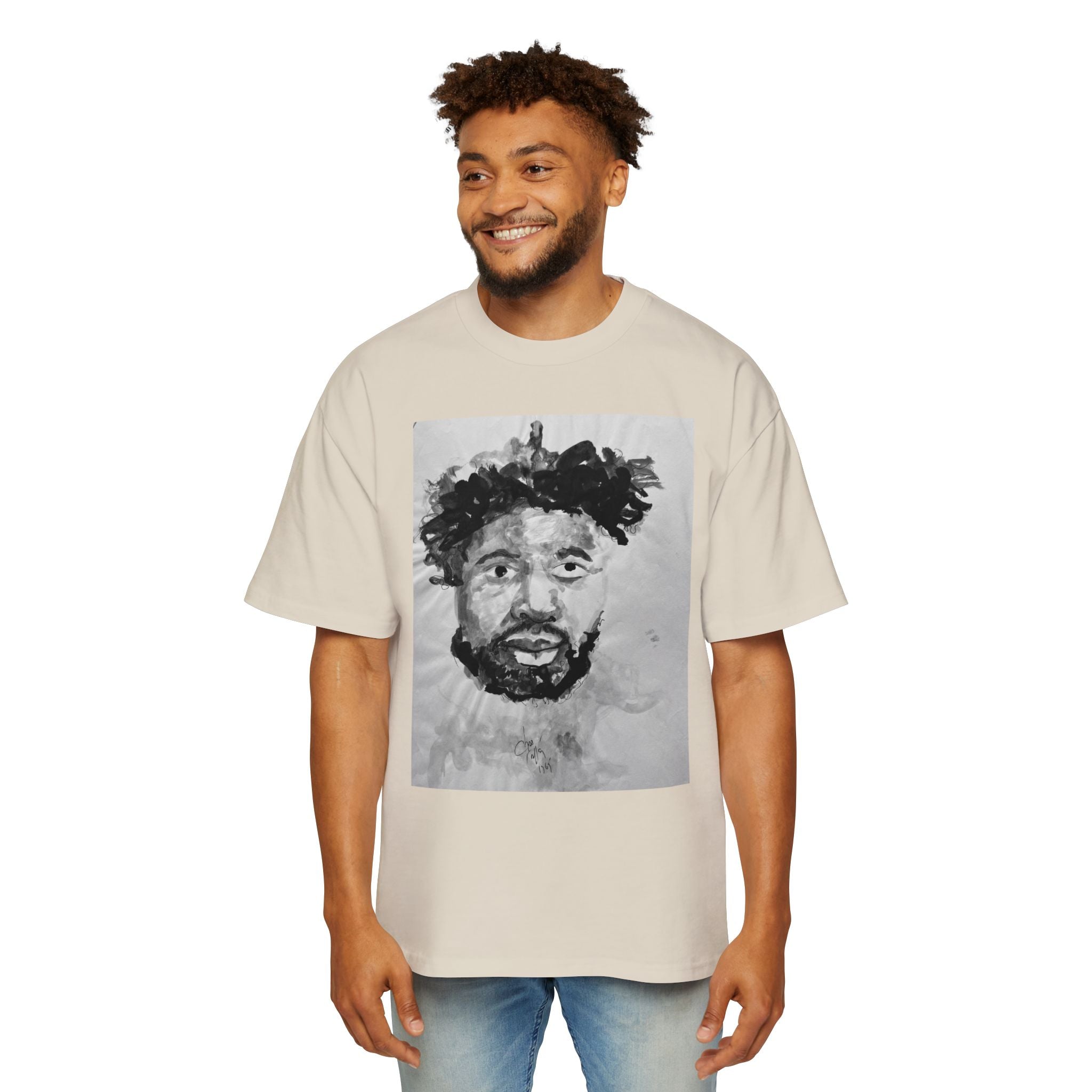 CHARLES 2 | Black Ink Illustration, Artistic PRINT