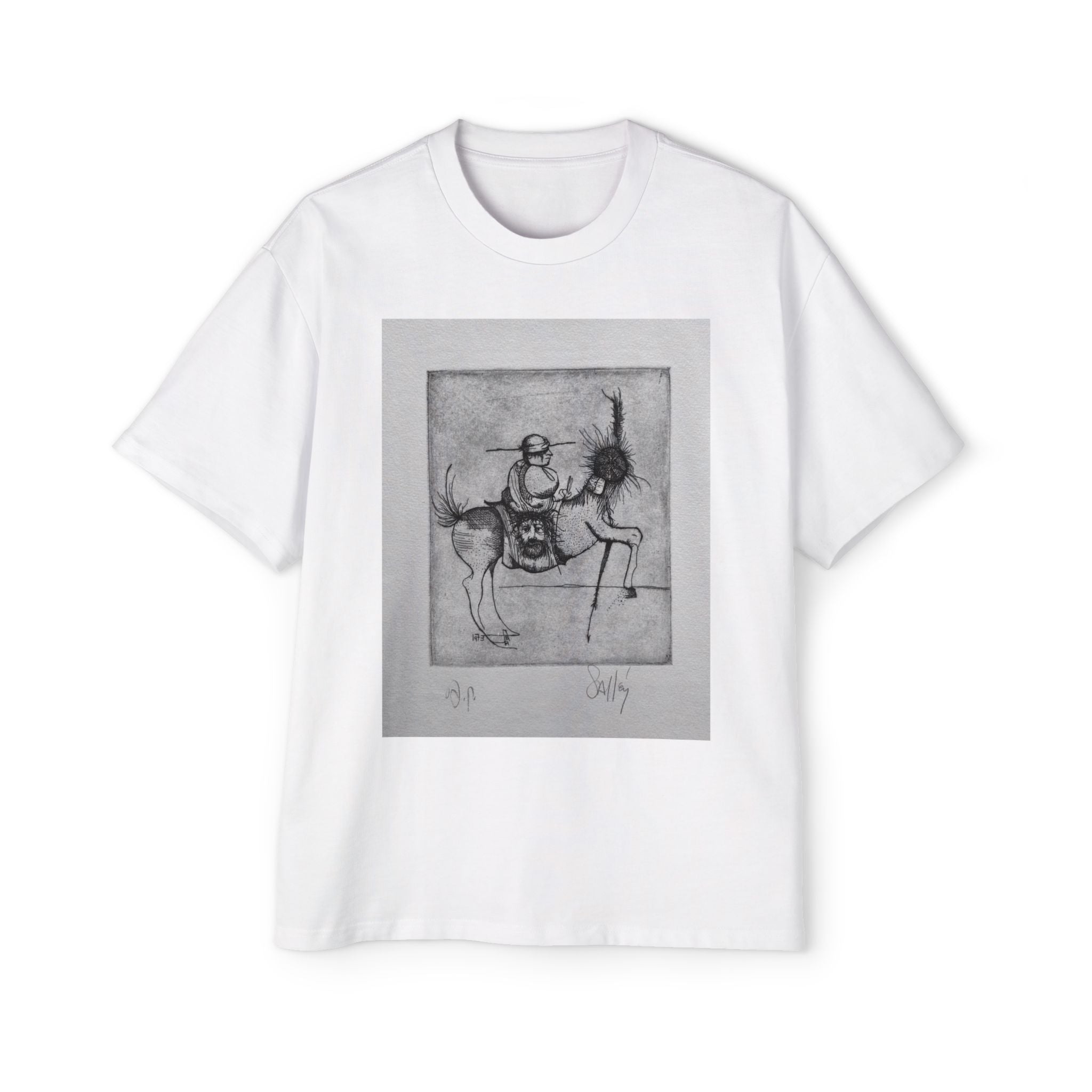 DON Q | Monochrome Art Print, Surreal Line Drawing