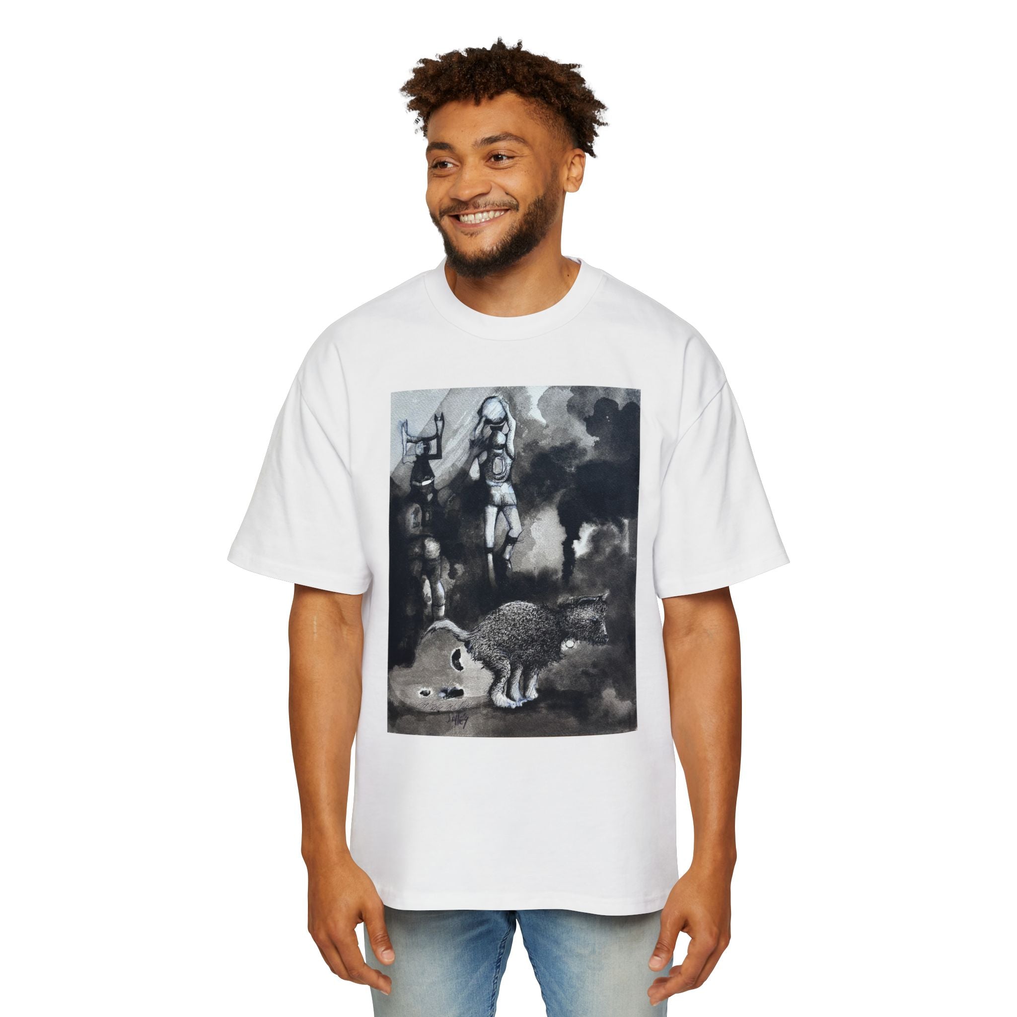 BRONX DOG | Vintage Monochrome Animal Illustration