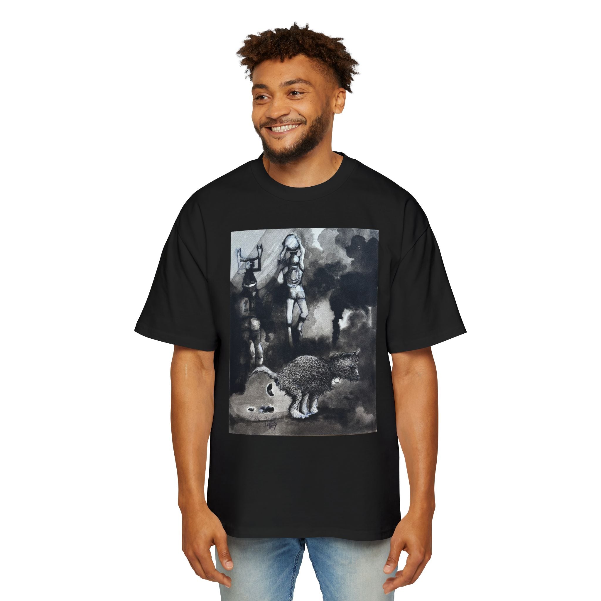 BRONX DOG | Vintage Monochrome Animal Illustration