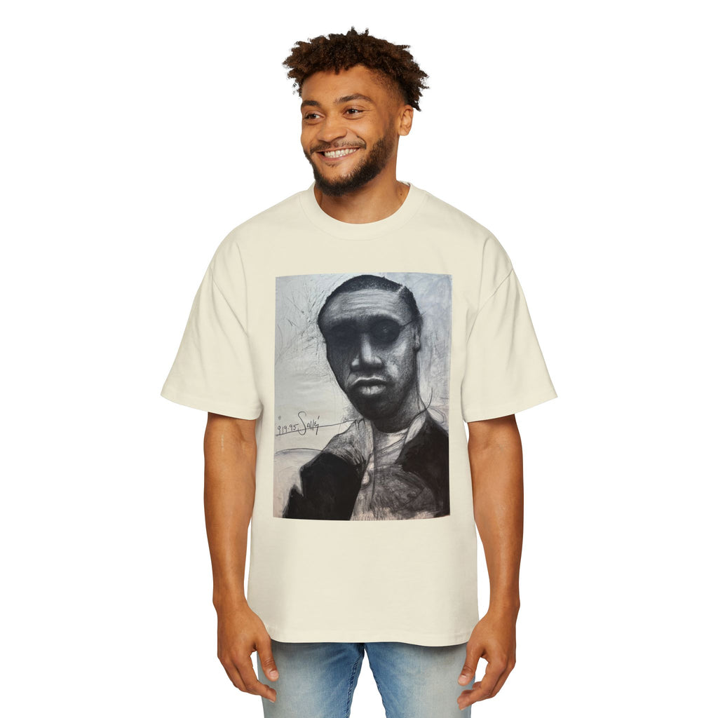 RAY| Monochrome Surreal Face Graphic T-Shirt