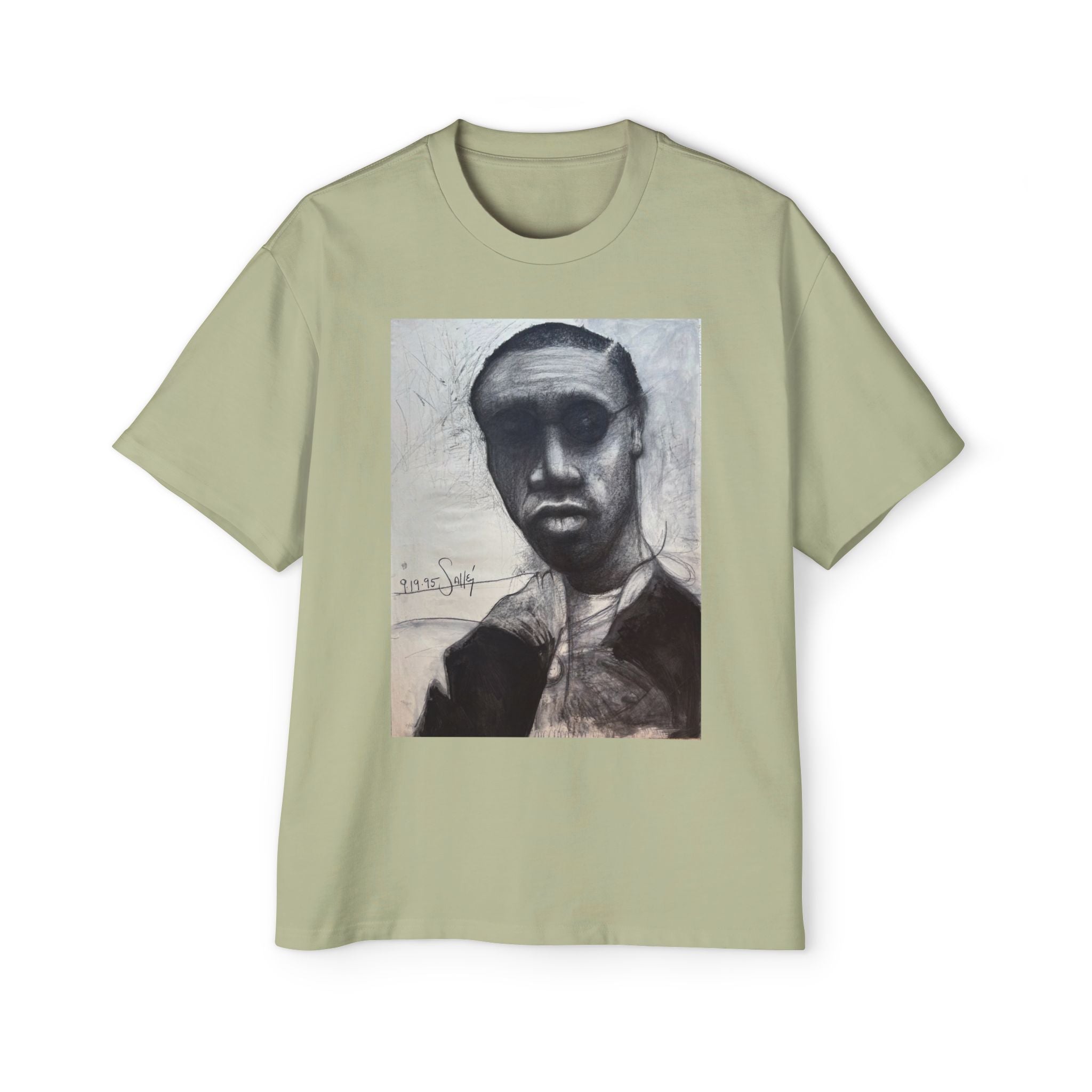 RAY| Monochrome Surreal Face Graphic T-Shirt
