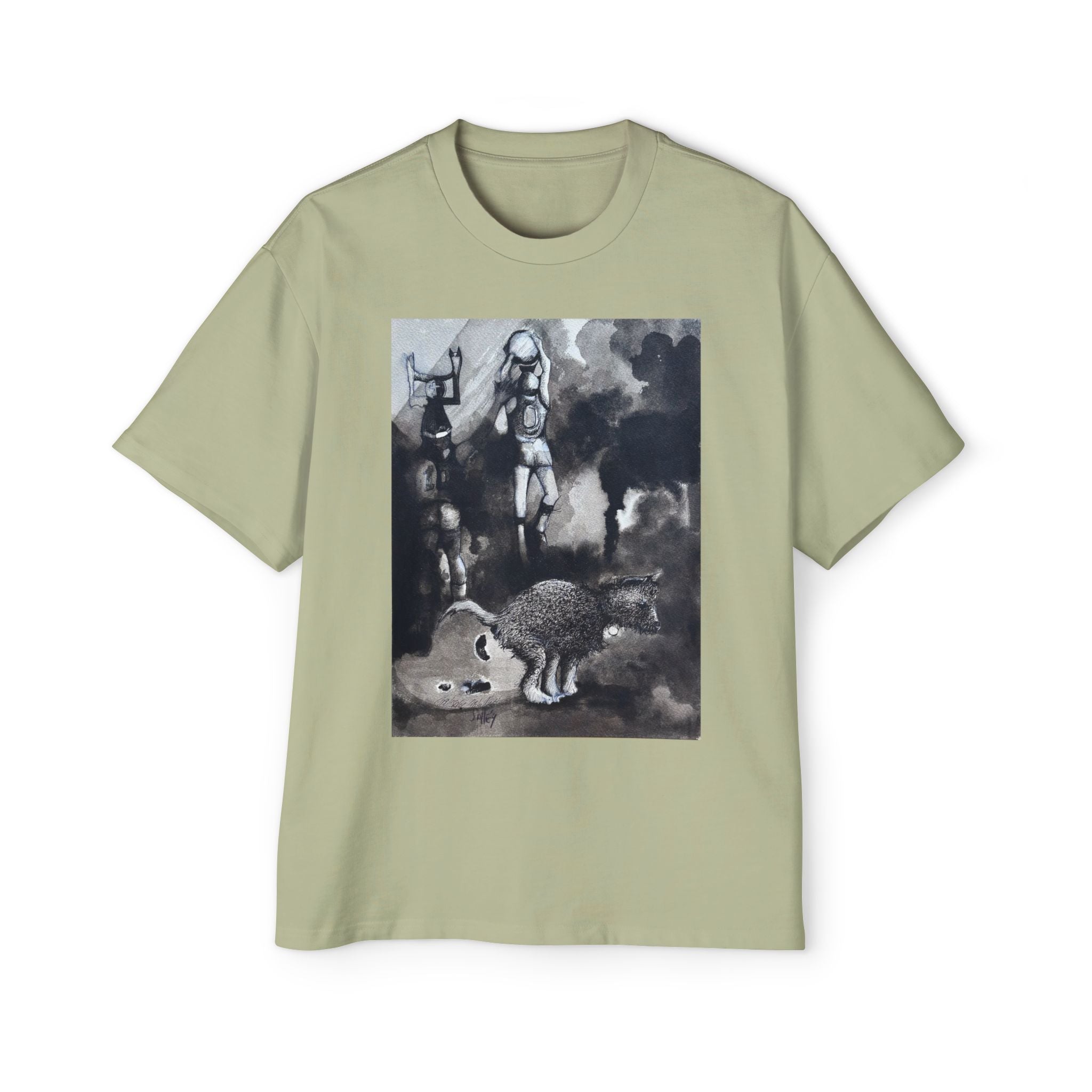 BRONX DOG | Vintage Monochrome Animal Illustration