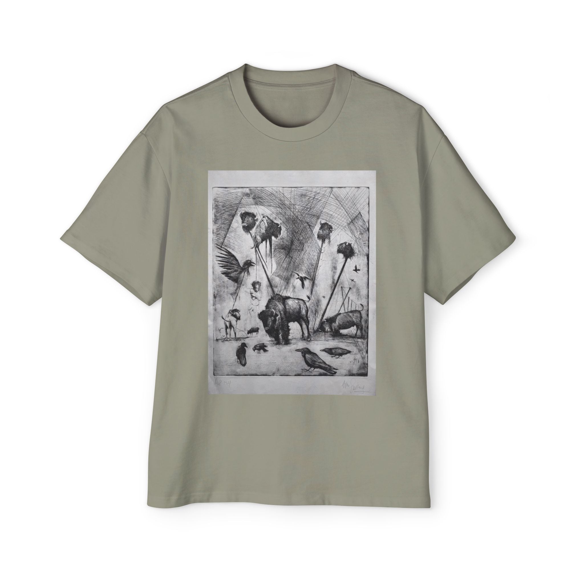LAST BUFFALO | LITHOGRAPHIC PRINT