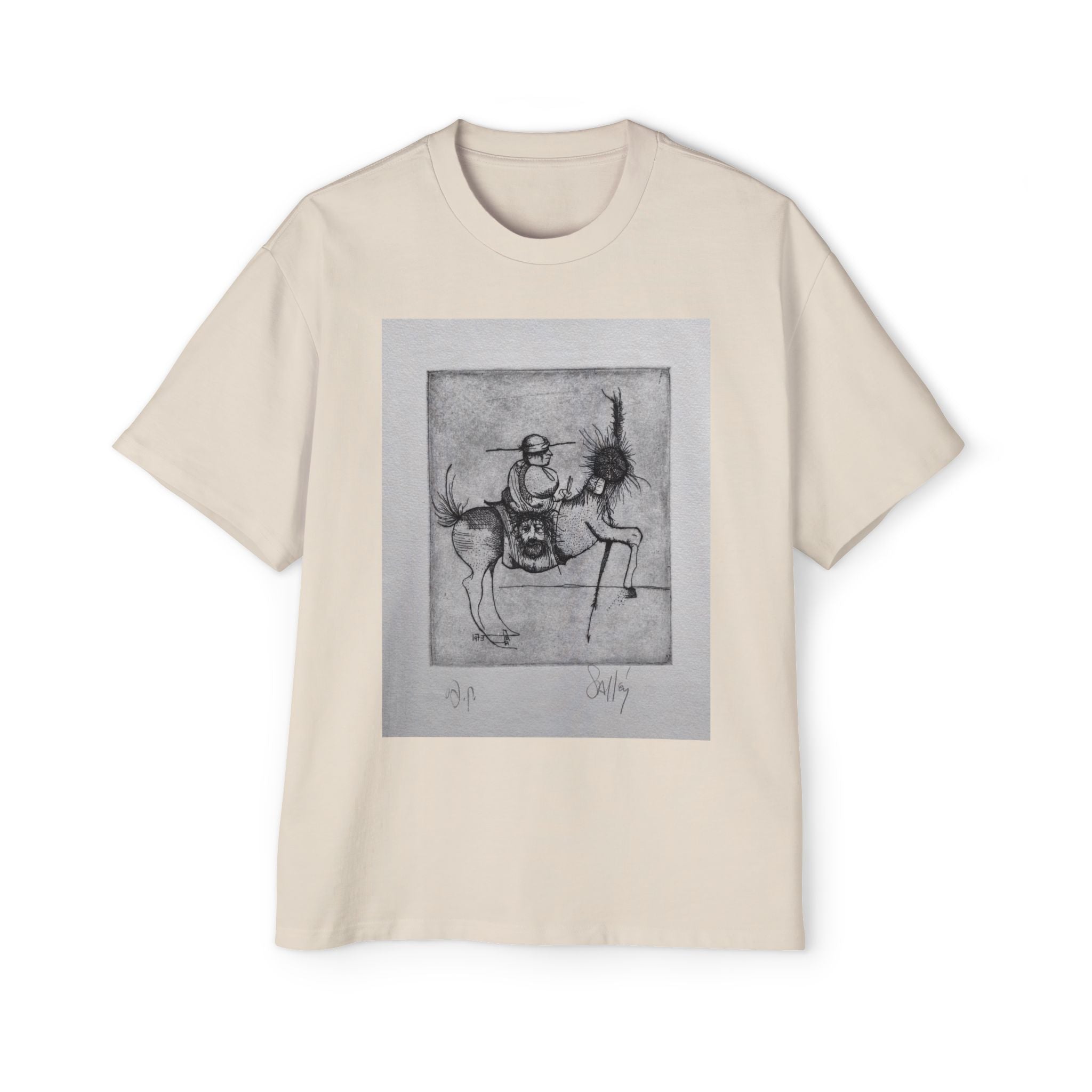 DON Q | Monochrome Art Print, Surreal Line Drawing