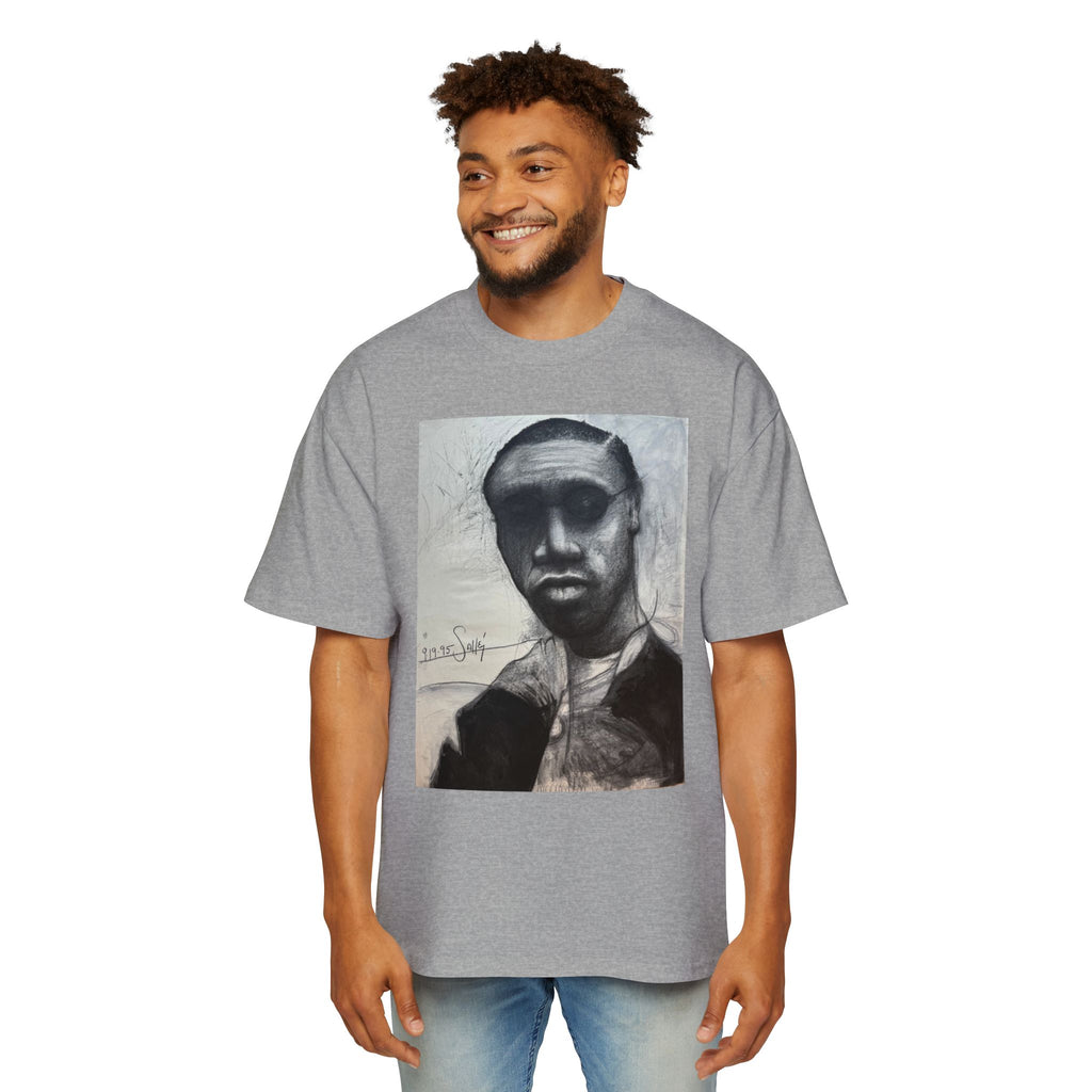 RAY| Monochrome Surreal Face Graphic T-Shirt