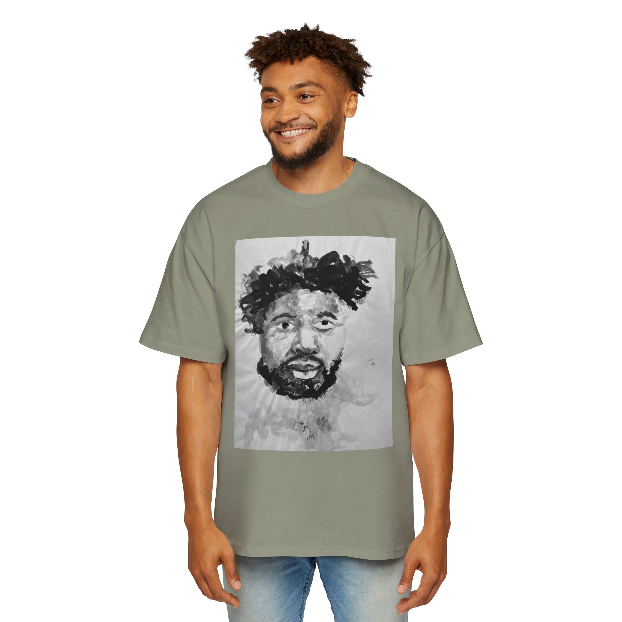 CHARLES 2 | Black Ink Illustration, Artistic PRINT