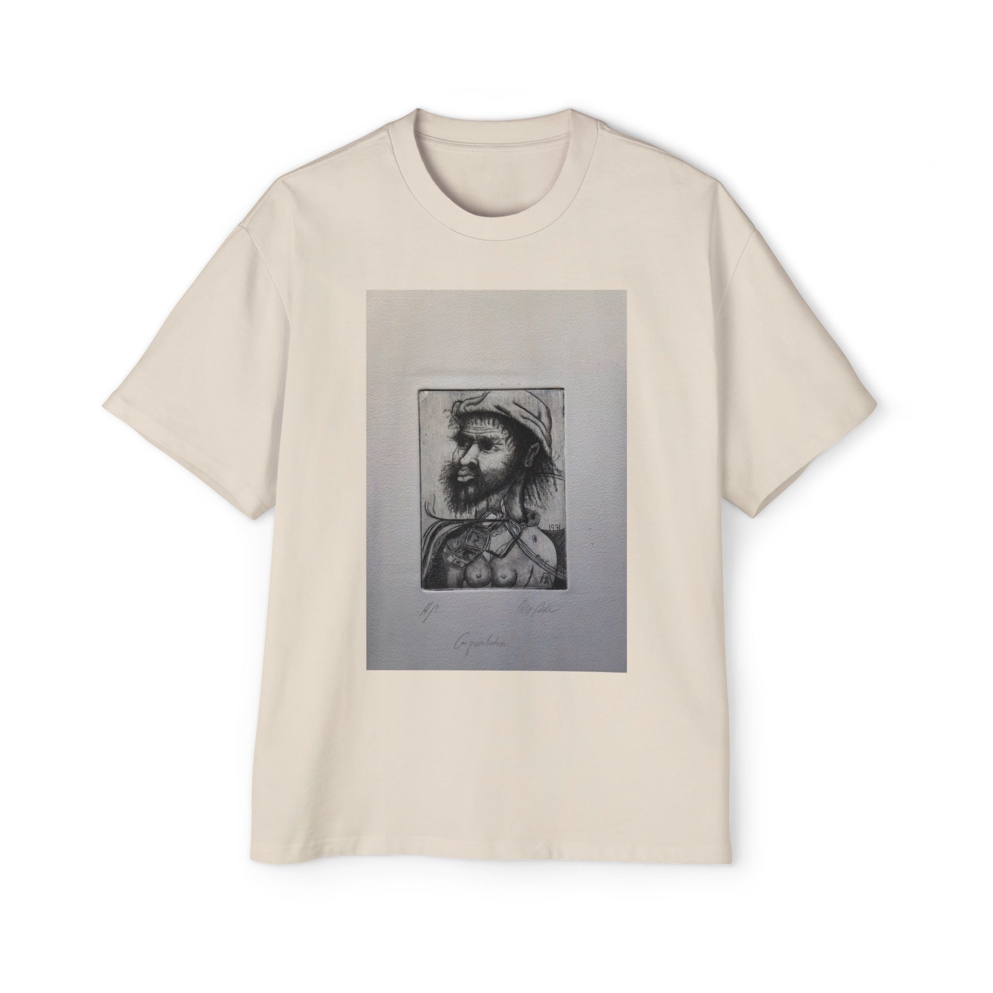 CONQUISTADOR | Vintage Charcoal Drawing, Men's T-Shirt