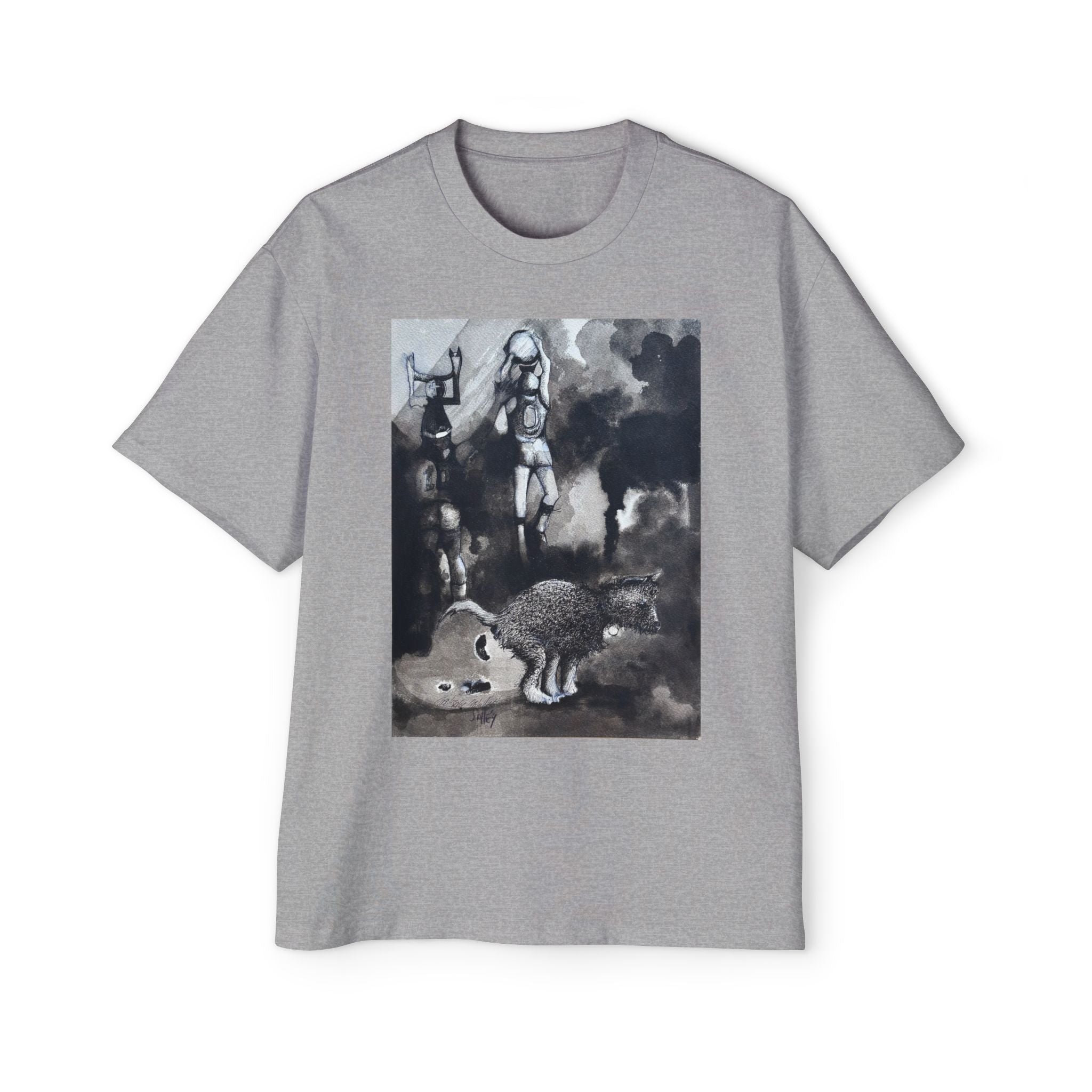 BRONX DOG | Vintage Monochrome Animal Illustration