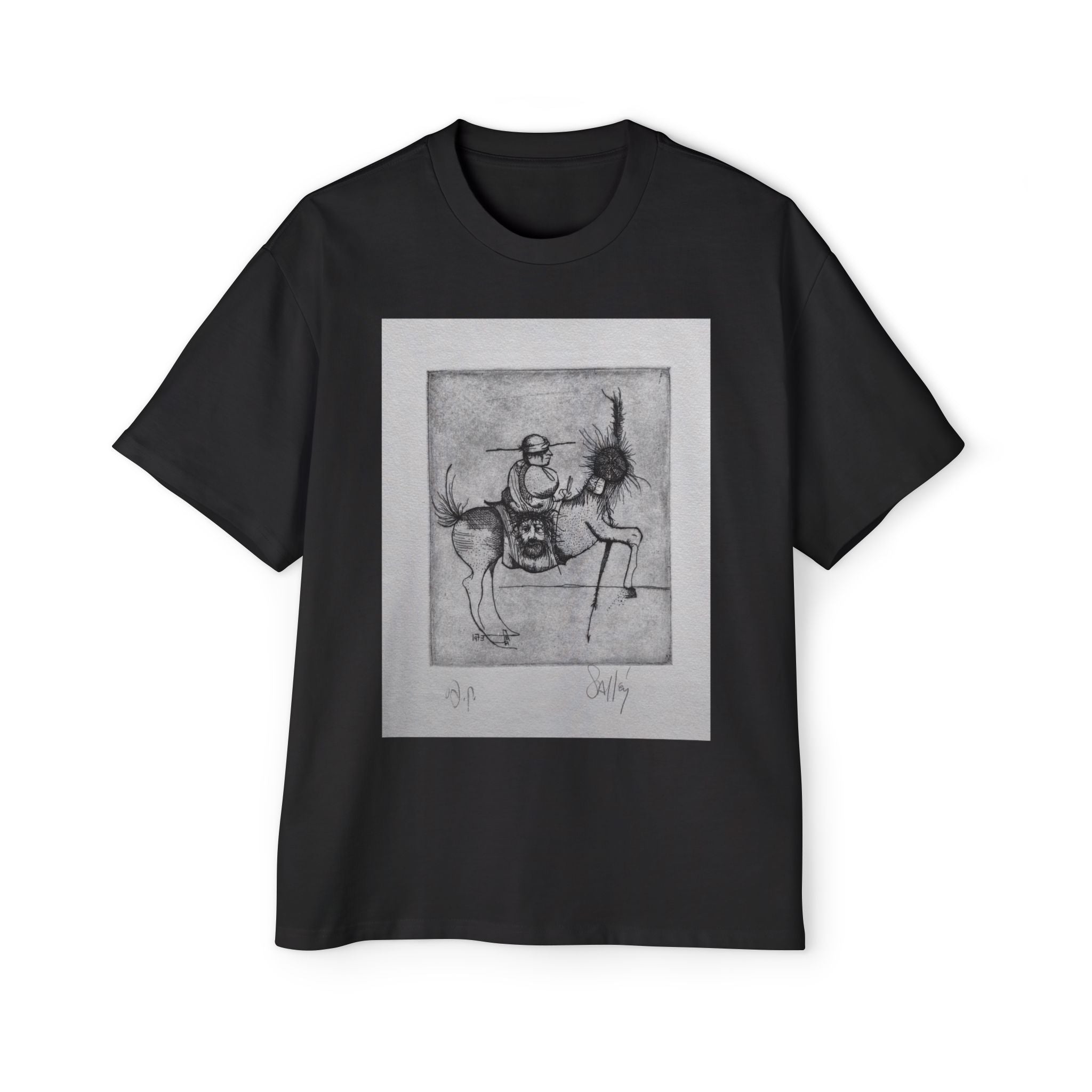 DON Q | Monochrome Art Print, Surreal Line Drawing