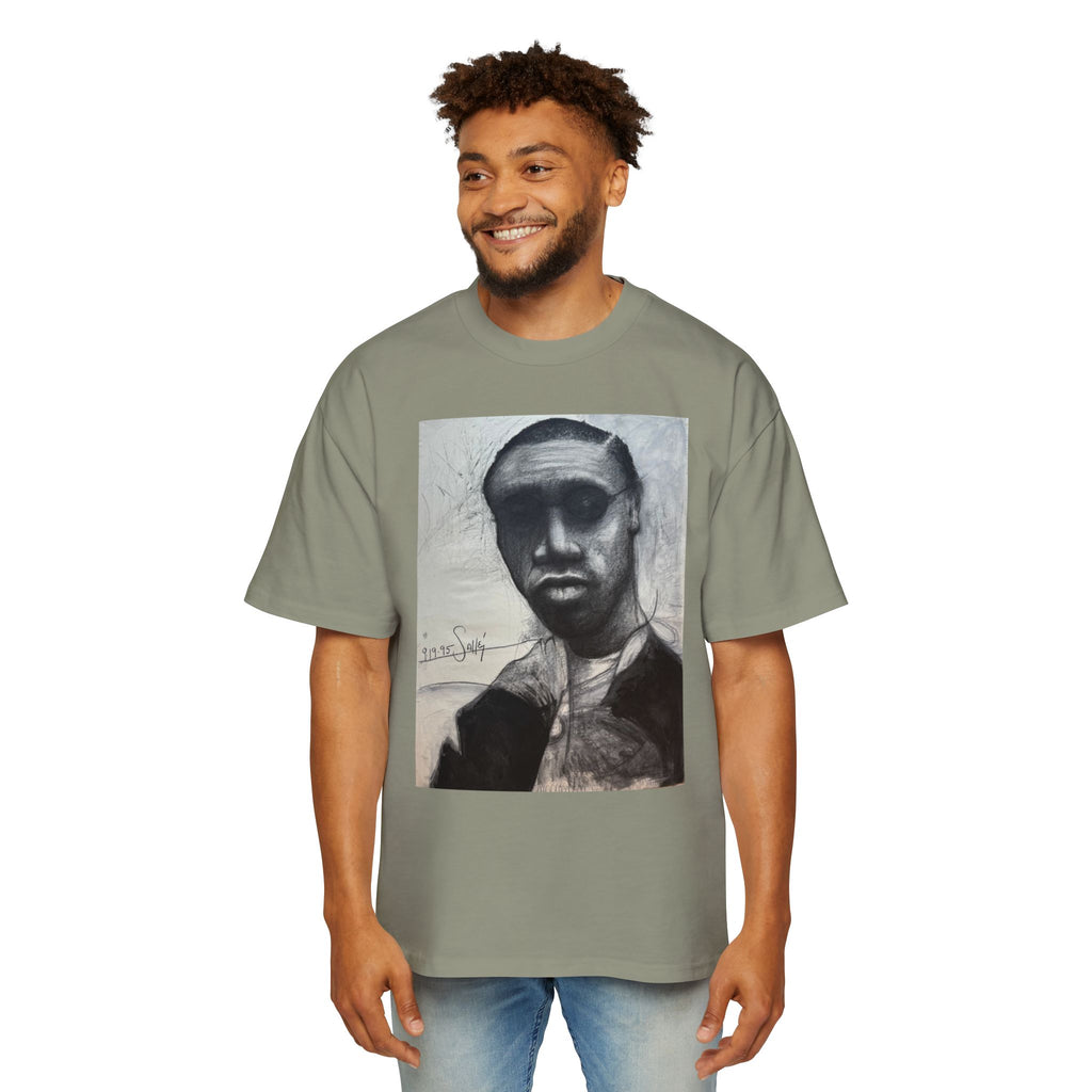 RAY| Monochrome Surreal Face Graphic T-Shirt