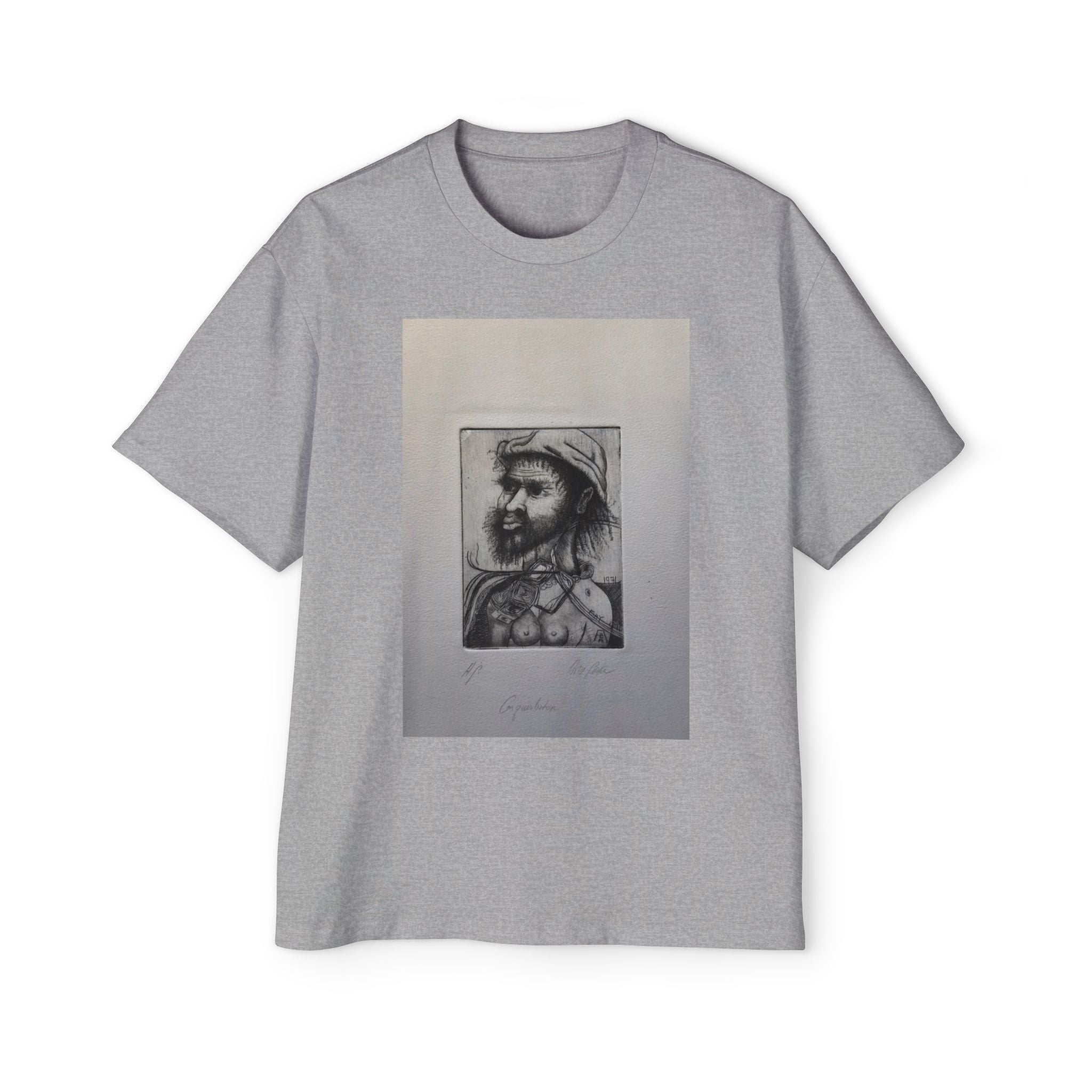 CONQUISTADOR | Vintage Charcoal Drawing, Men's T-Shirt
