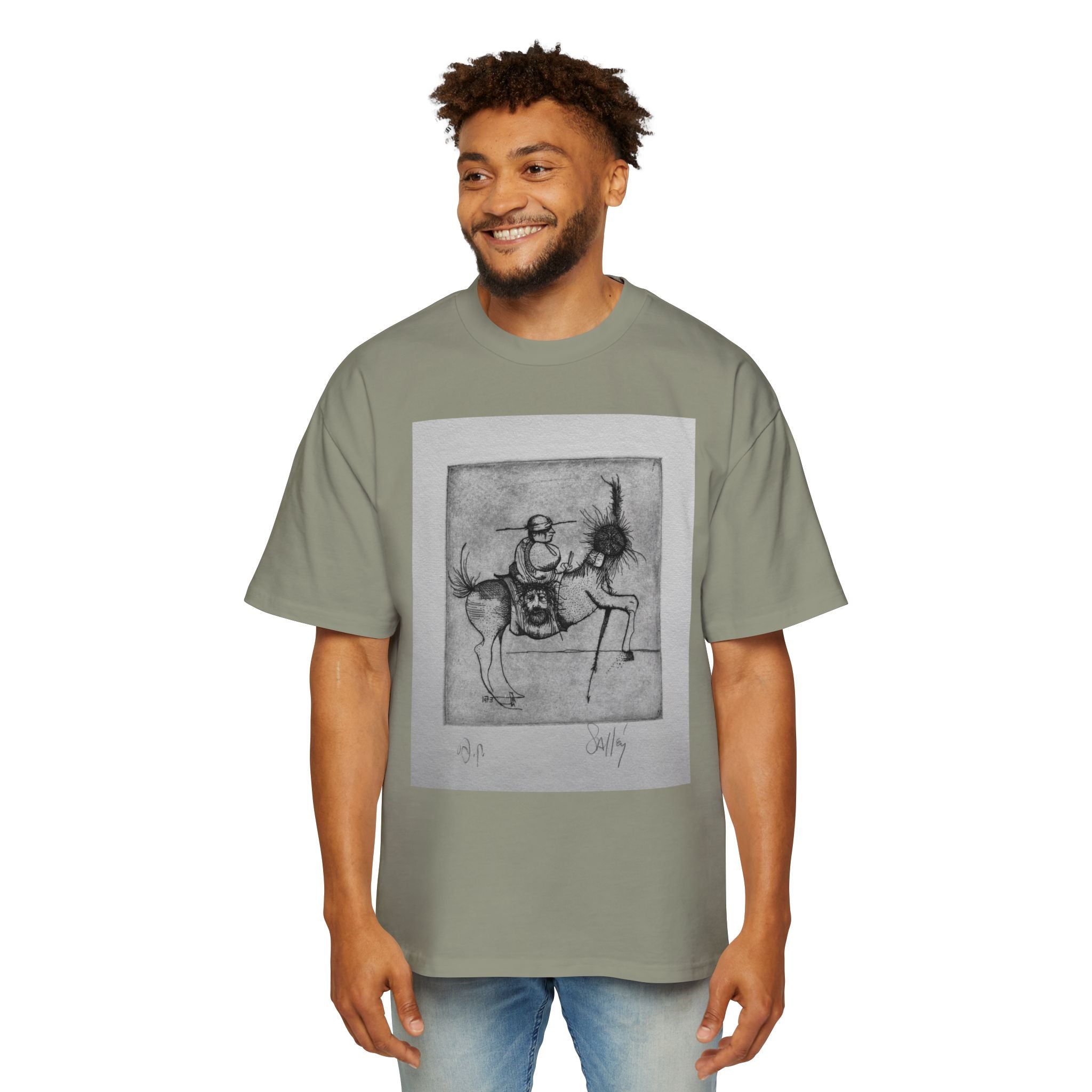 DON Q | Monochrome Art Print, Surreal Line Drawing