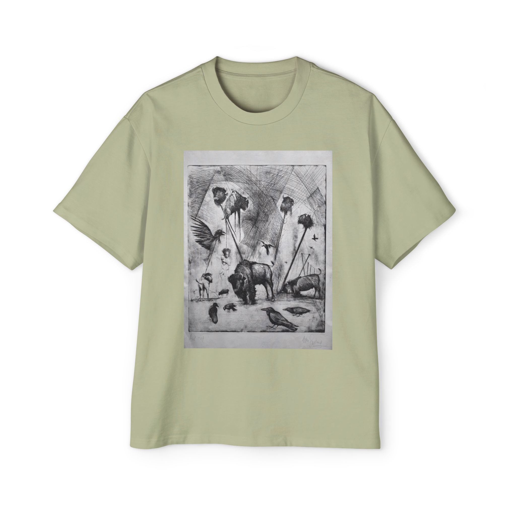 LAST BUFFALO | LITHOGRAPHIC PRINT