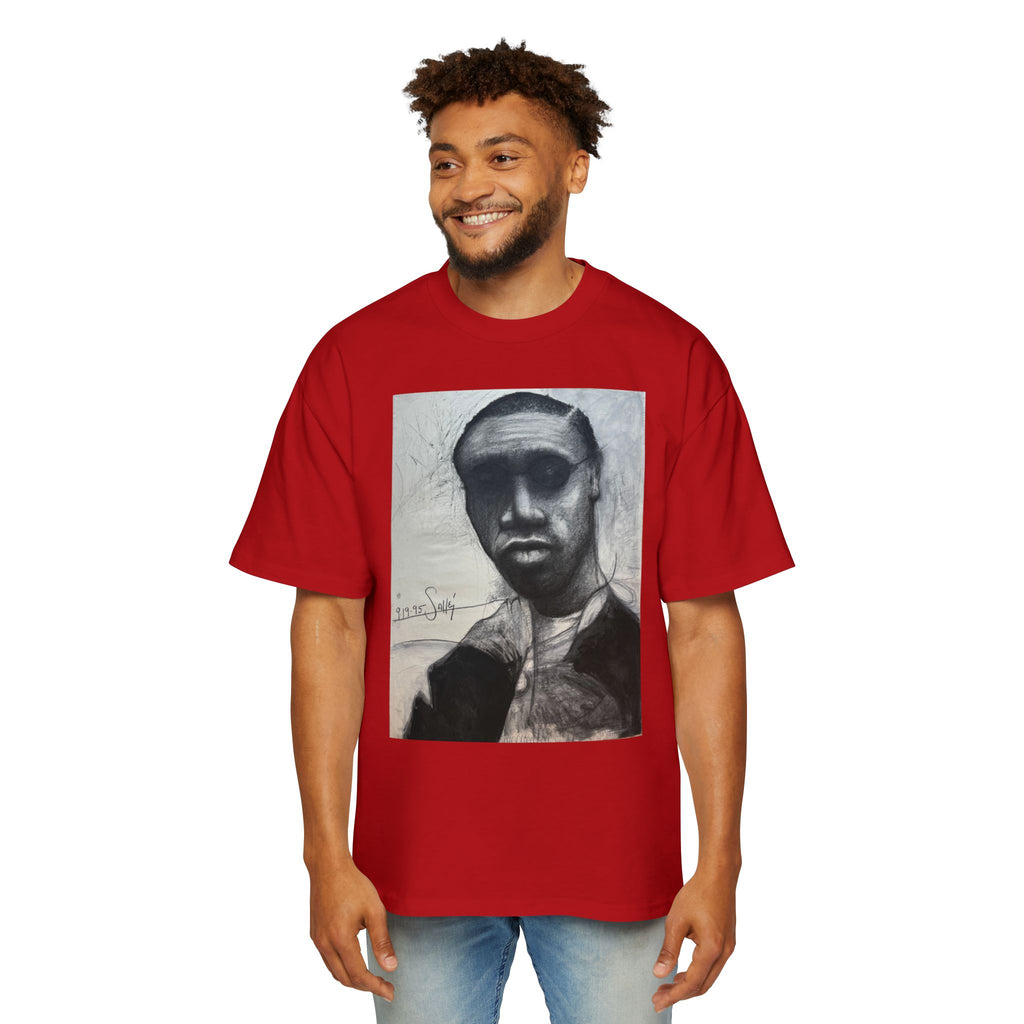 RAY| Monochrome Surreal Face Graphic T-Shirt