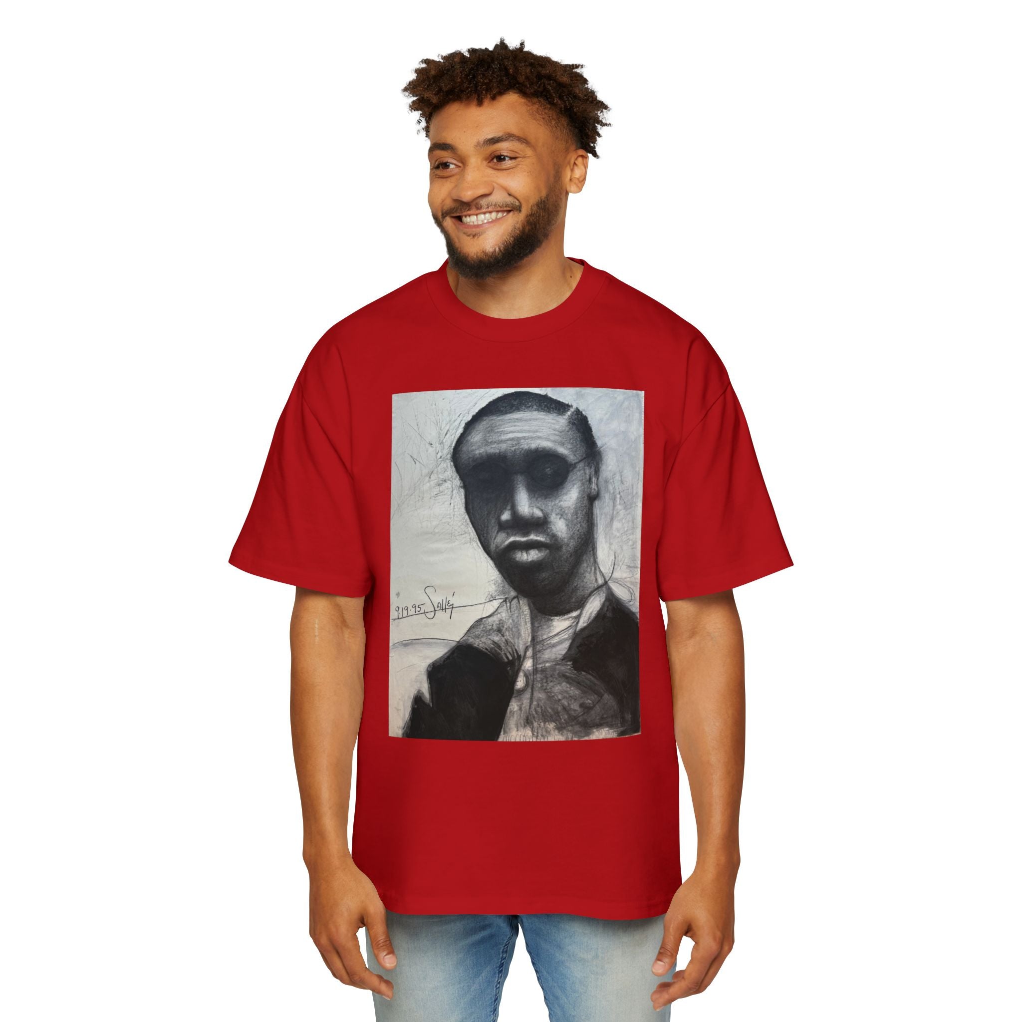 RAY| Monochrome Surreal Face Graphic T-Shirt