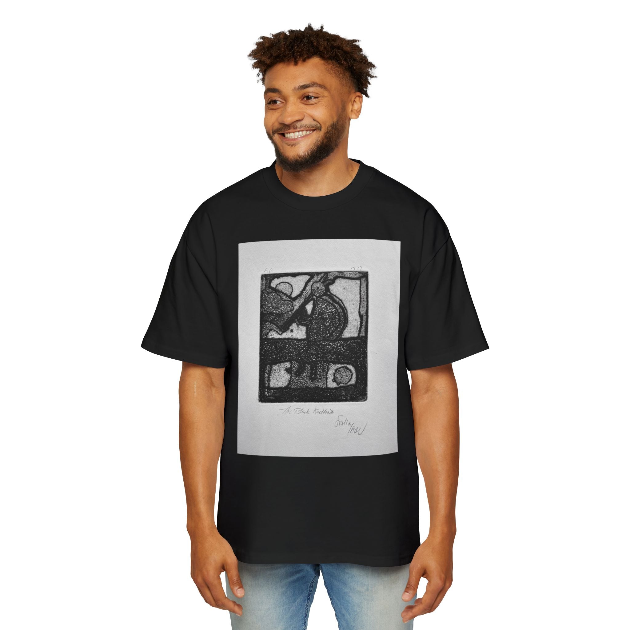 BLACK KACHINA | Vintage Monochrome Etching Tee