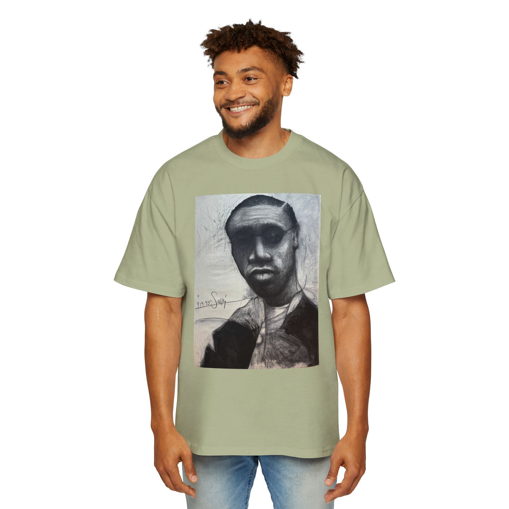 RAY| Monochrome Surreal Face Graphic T-Shirt